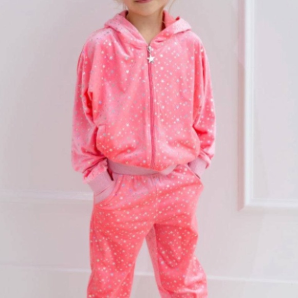 Lola + the Boys SPARKLE STARS JOGGERS SET size 8 - Picture 1 of 5